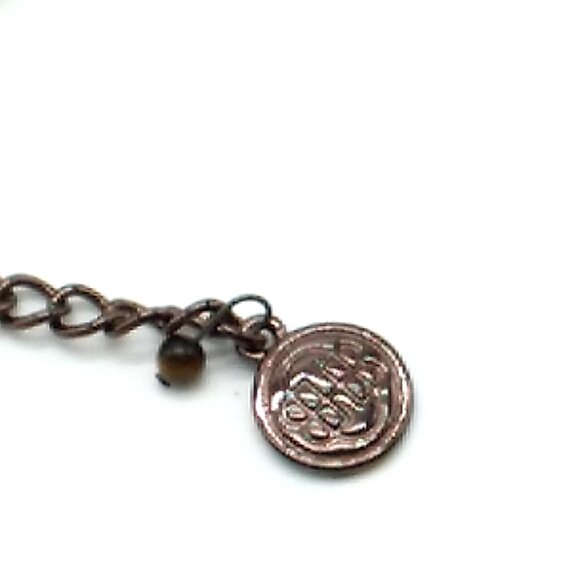 Dana Buchman Statement Necklace Faceted Octagon Crystals Gunmetal Chain NWOT - Picture 8 of 12